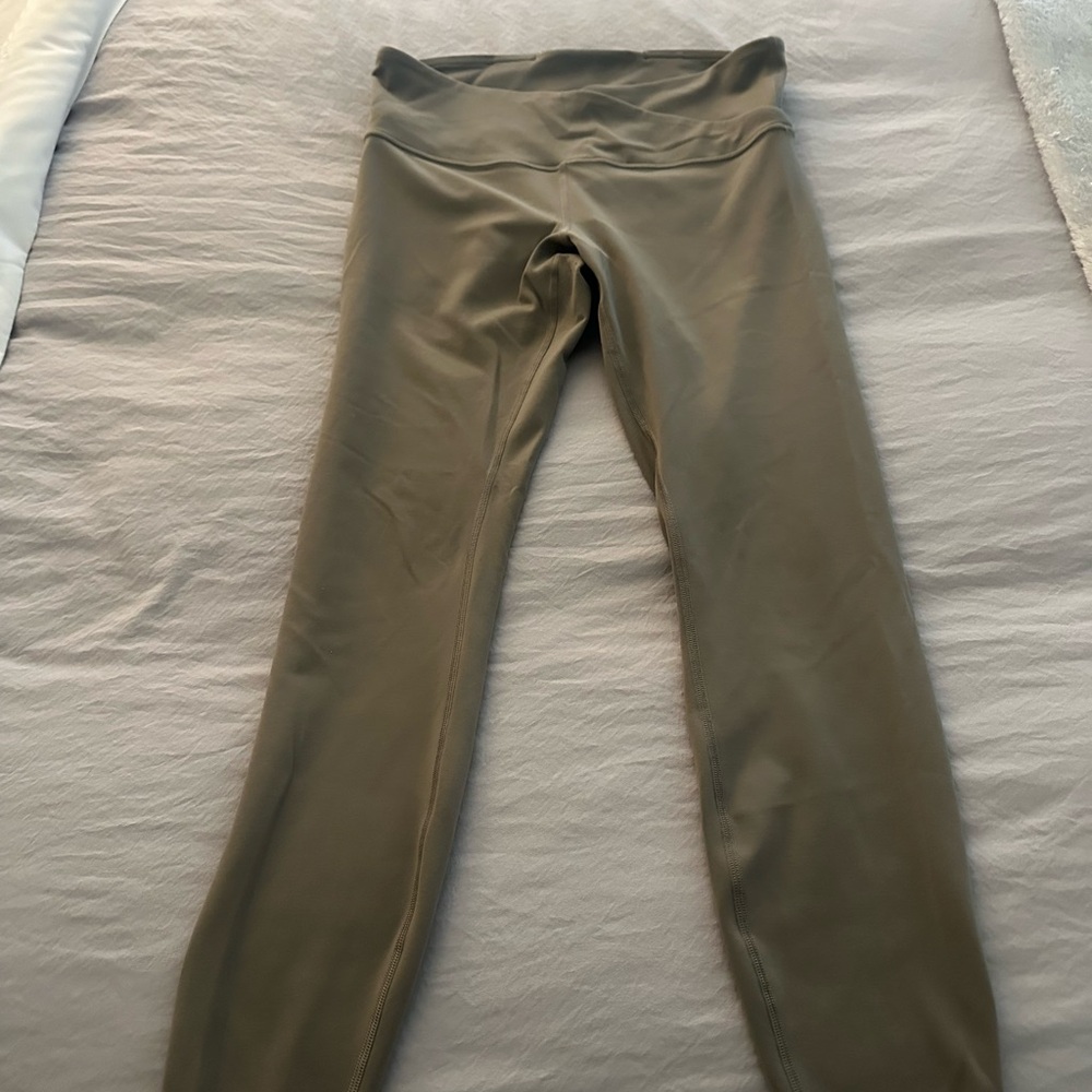 Lululemon Olive Green High-Waisted Leggings